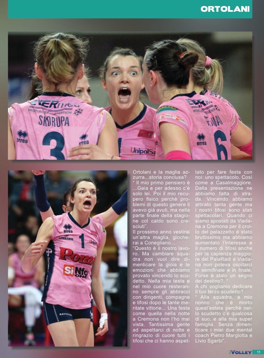 Articolo Serena Ortolani iVolleymagazine