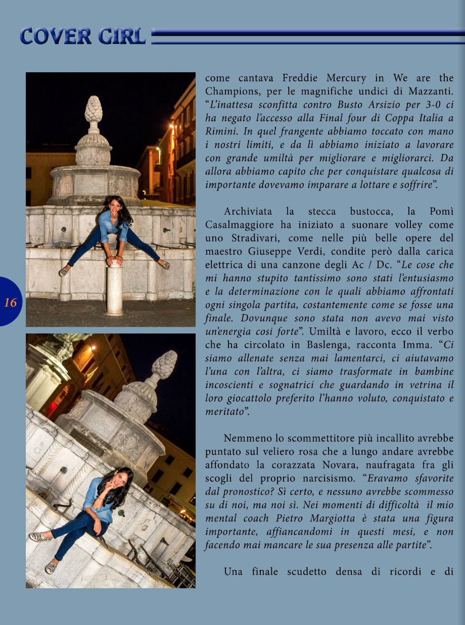 Articolo su Pallavoliamo di Giugno 2015